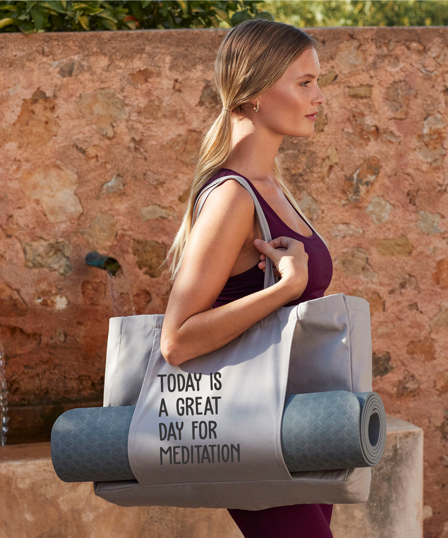 EarthAware Organic Exercise Tote - Today is a great day.........