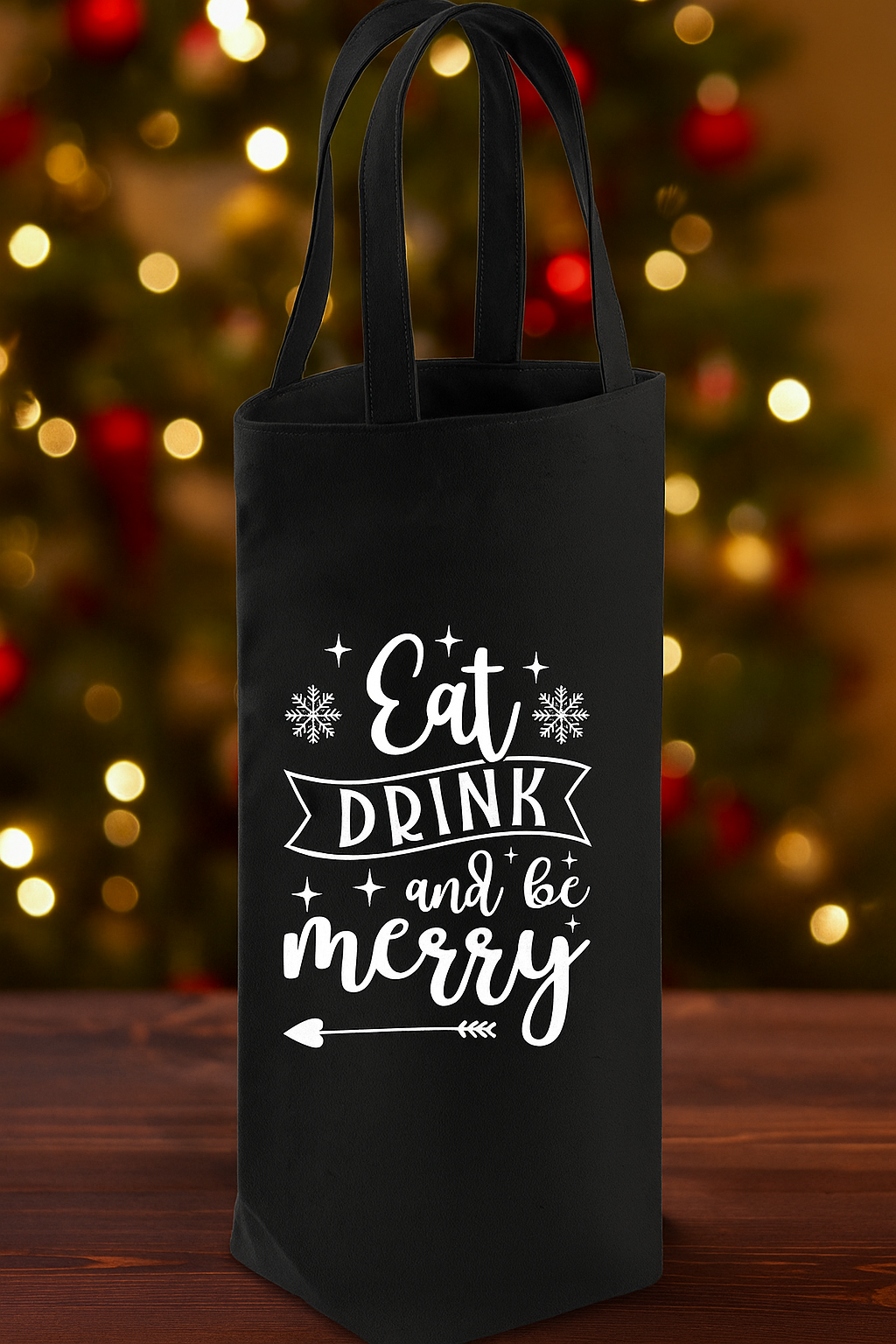 Bottle Gift Bag - Christmas